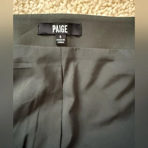 New PAIGE Rhea Sweetheart Top bustier long sleeves blouse jacket olive 4 small - Picture 7 of 8